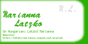 marianna latzko business card