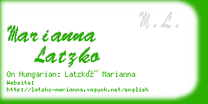 marianna latzko business card
